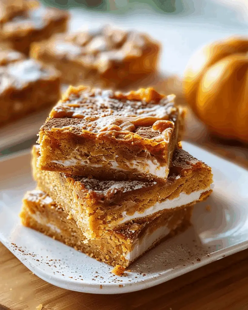 Cottage Cheese Pumpkin Spice Cake Bars