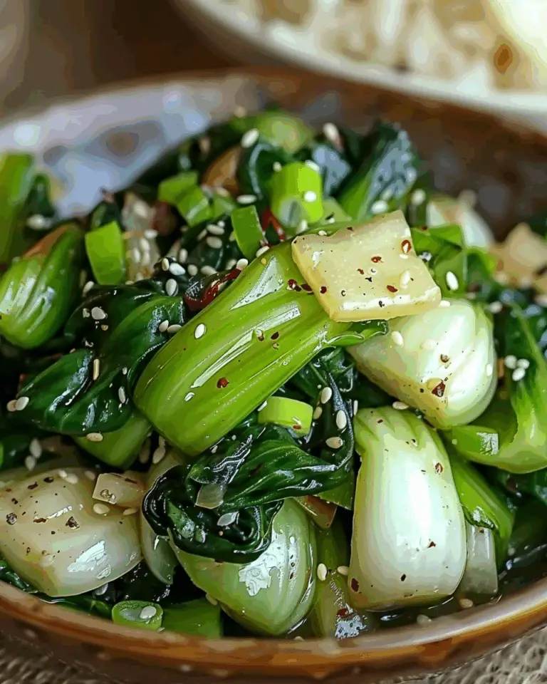 Garlic Ginger Bok Choy Stir-Fry
