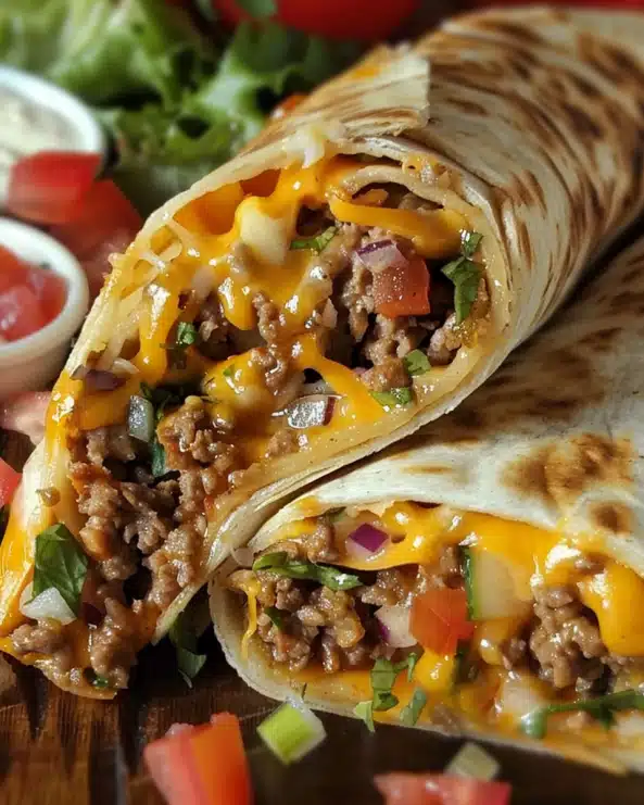 Nacho Cheese Beef Wrap