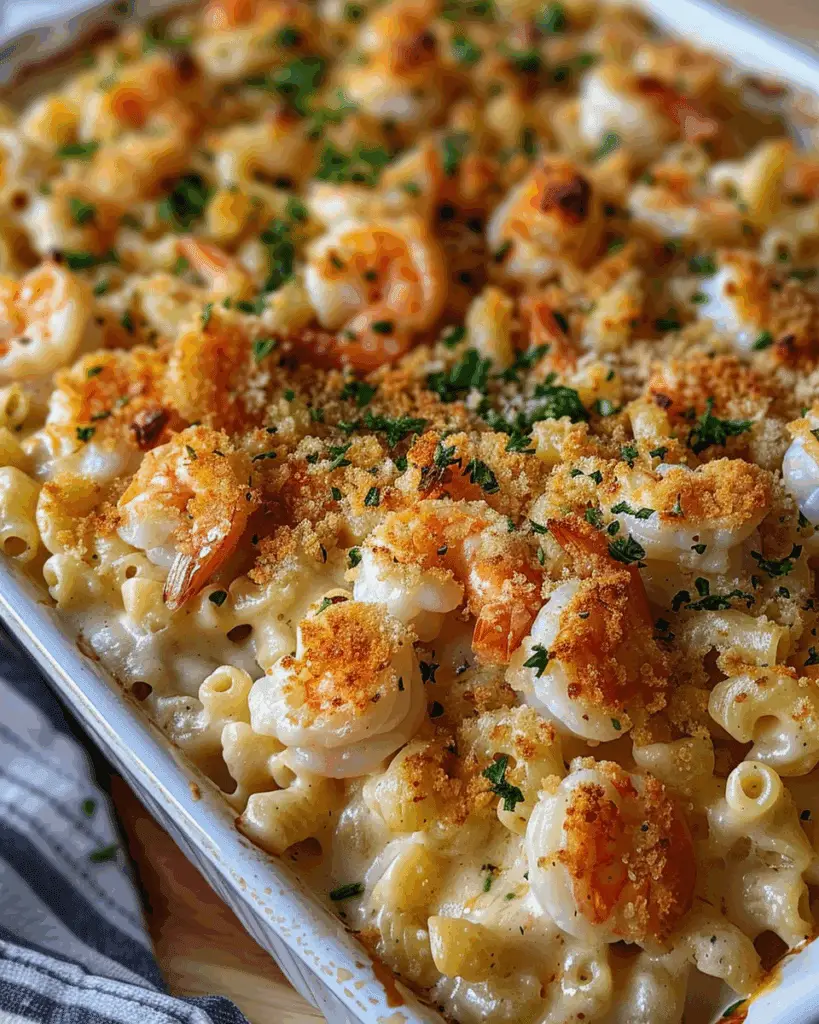 Seafood Mac with Colby Jack Cheese