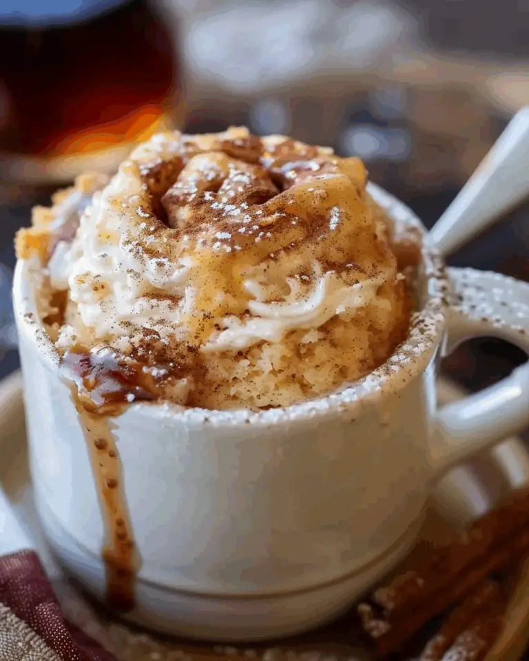 5-Minute Cinnamon Roll Mug Cake