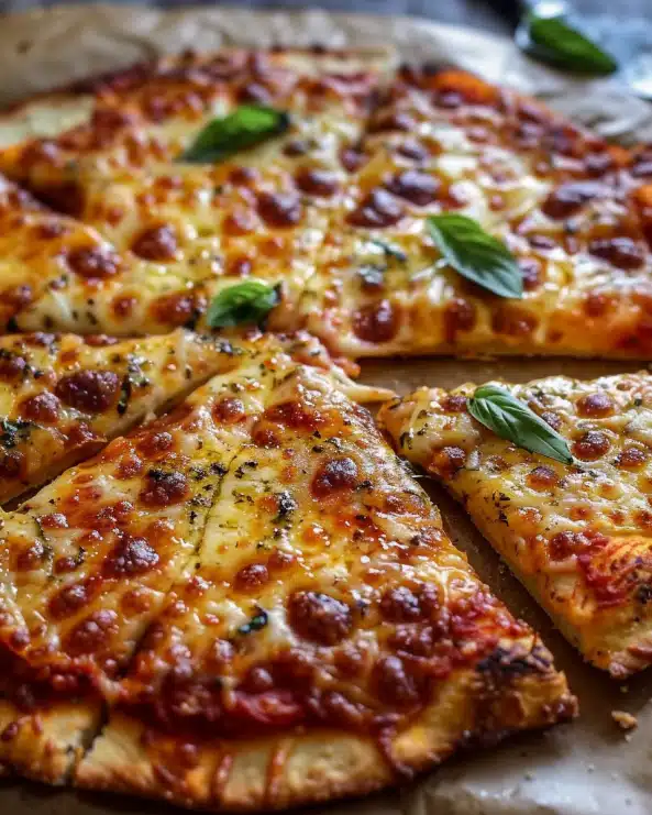 Crispy 2-Ingredient Cottage Cheese Pizza Crust