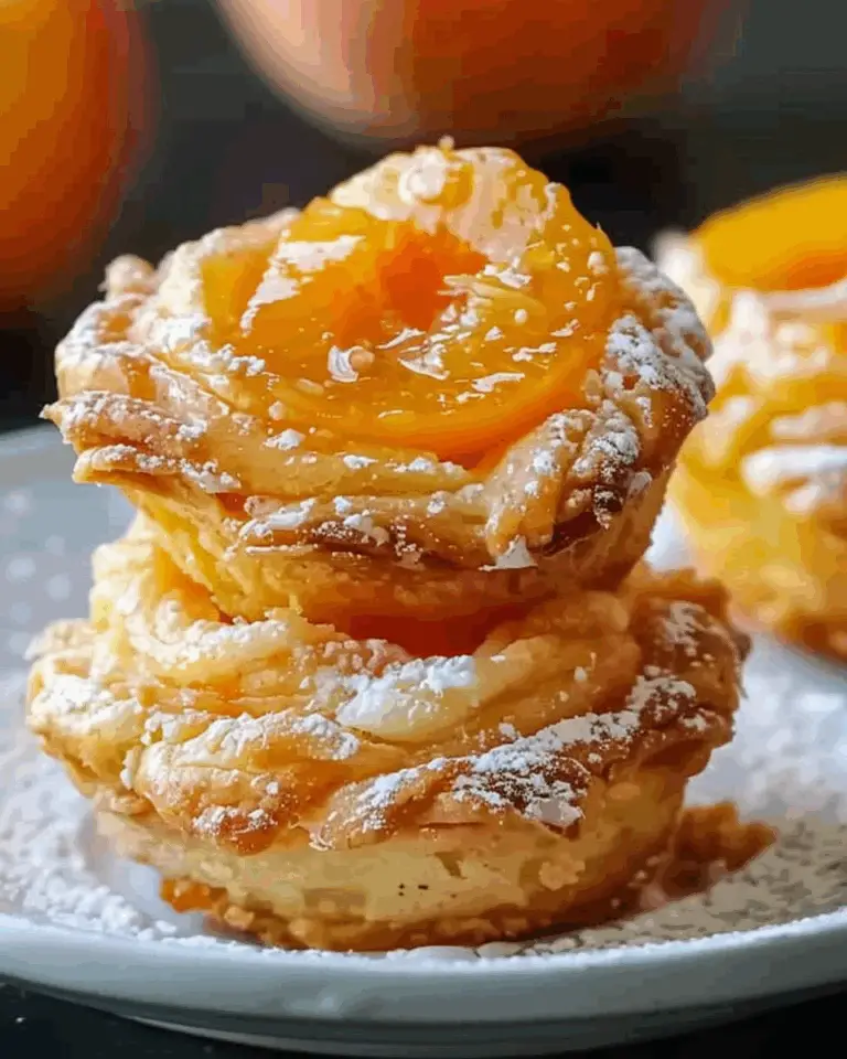 Peach Pie Cruffins – Flaky, Fruity & Irresistibly Sweet!