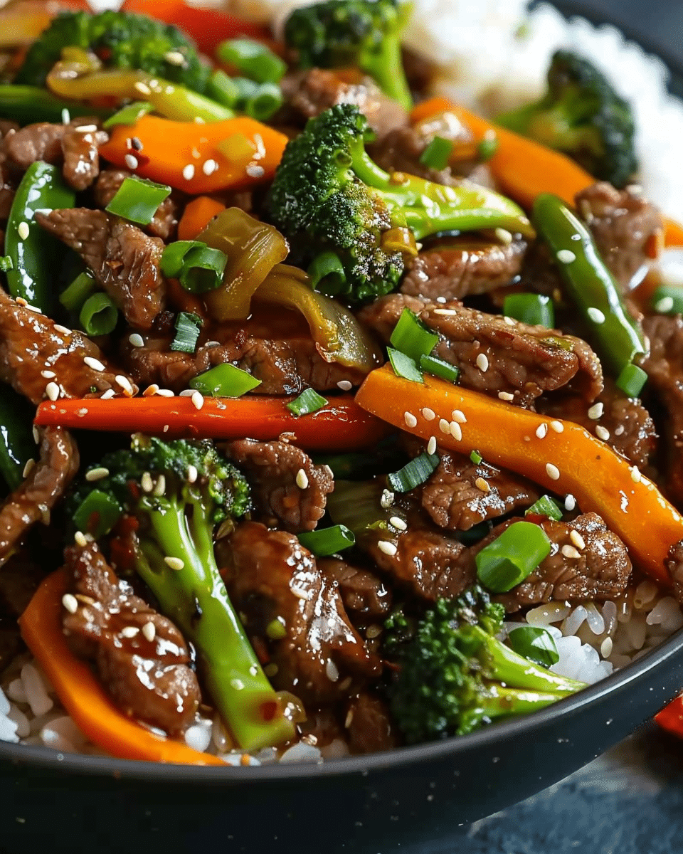 Asian Sweet Ginger Beef Stir-Fry