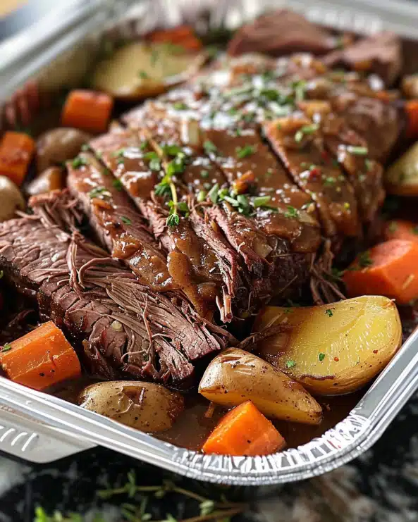 Baked 3 Packet Pot Roast Recipe