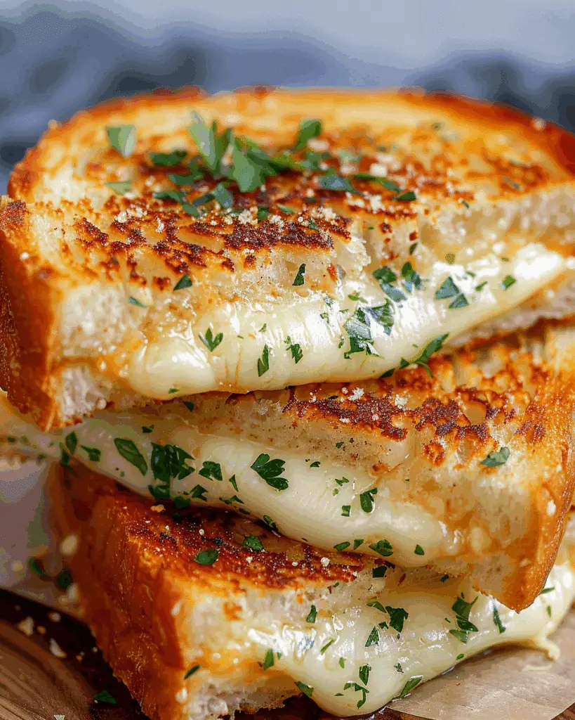 Best Garlic Bread Grilled Cheese