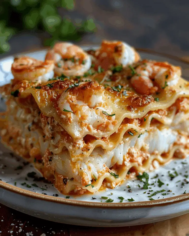Seafood Lasagna with Shrimp and Crab