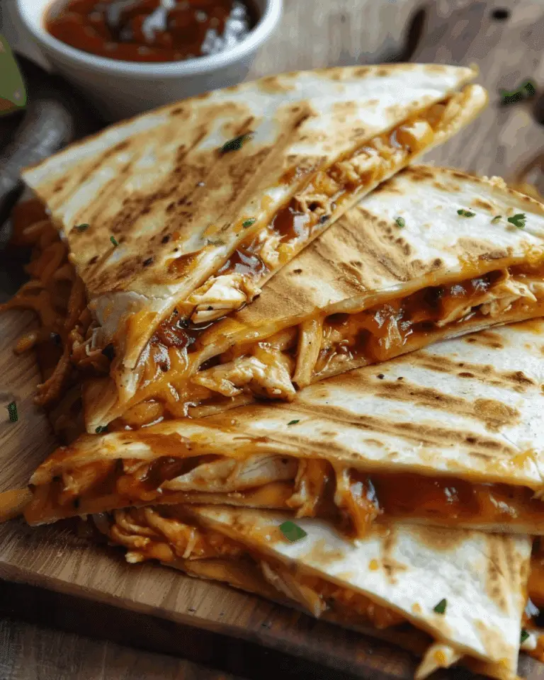 BBQ Chicken Quesadillas with Cheddar