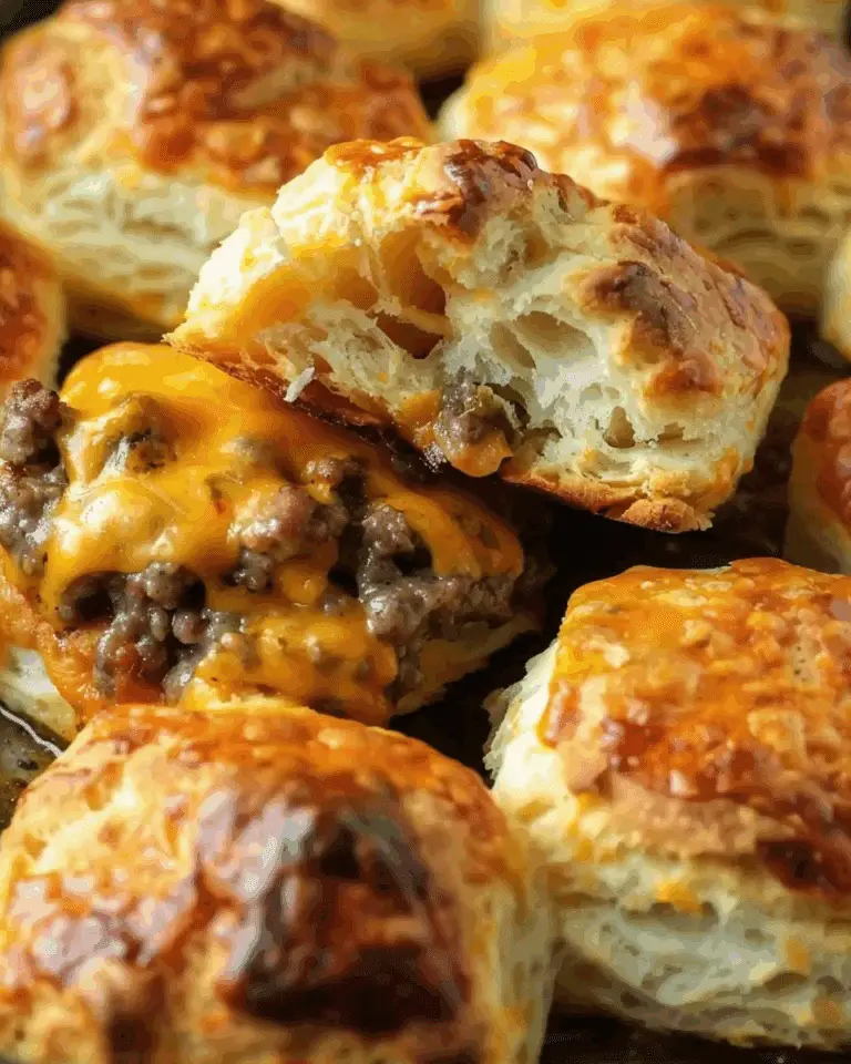 Chopped Cheeseburger Biscuits Bake