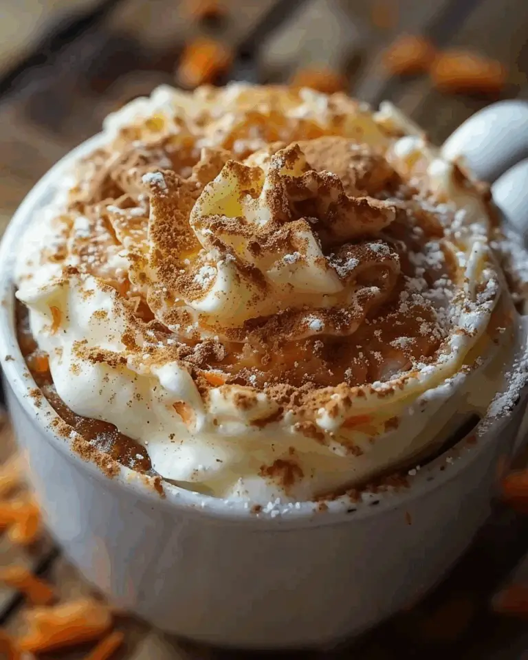 Carrot Cake Cottage Cheese Mug Cake with Cream Cheese Swirl – High-Protein, Cozy & Ready in Minutes