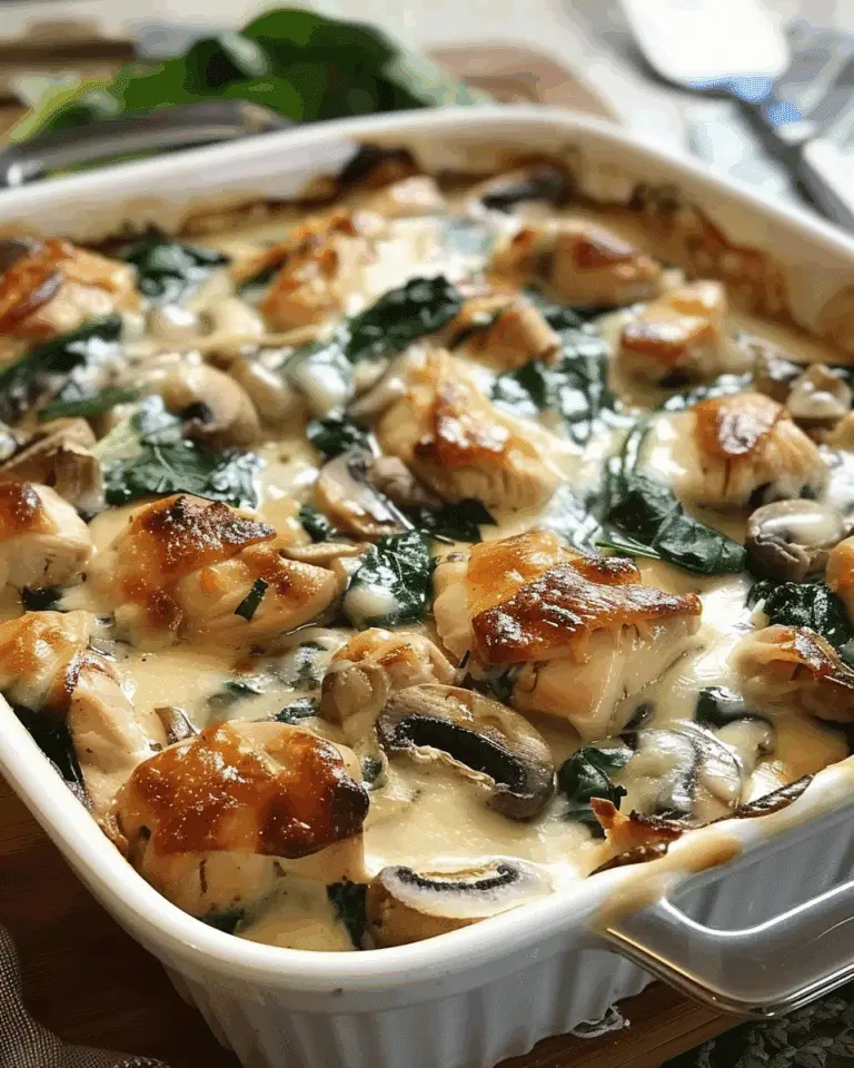 Keto Chicken Spinach & Mushroom