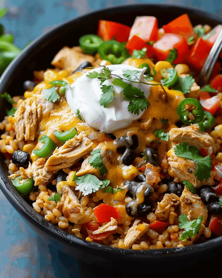 One Pot Chicken Burrito Bowl