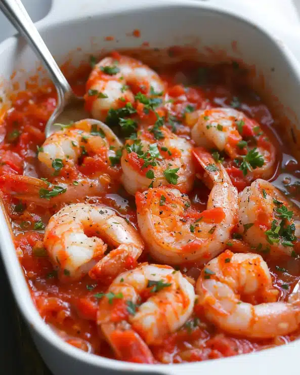 15-Minute Garlic Shrimp in Tomato Sauce (5 Ingredients!)