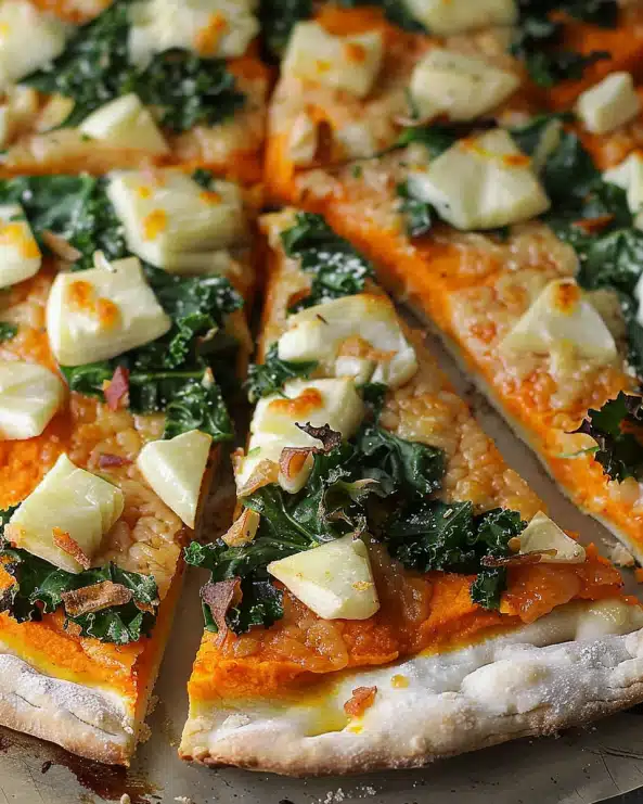 Pumpkin Kale Pizza