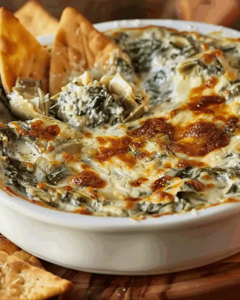 Spinach & Artichoke Dip with Pita Chips