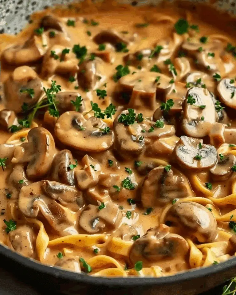 Mushroom and Seitan Stroganoff
