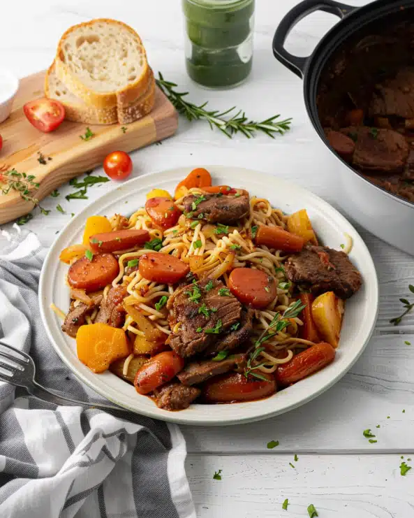 Crockpot Rump Roast with Root Vegetables