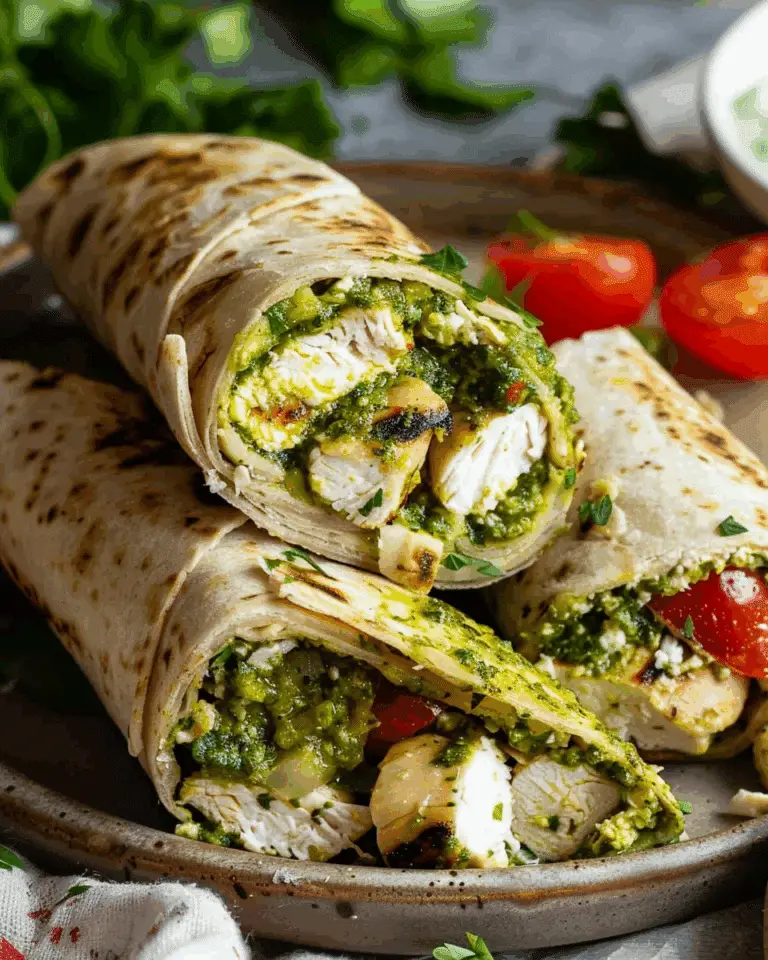 Chicken Pesto Wraps