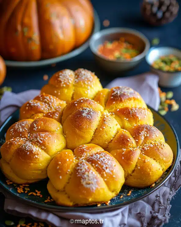 Vegan Pumpkin Dinner Rolls