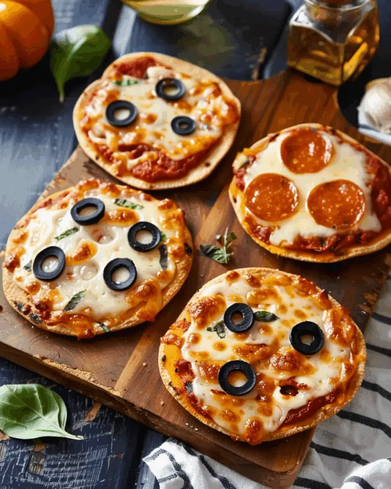 Mini Halloween Pizzas