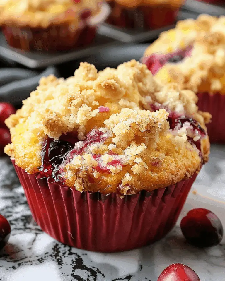 Cranberry Orange Muffins With Streusel Topping