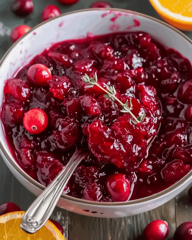 Easy Homemade Fresh Cranberry Orange Sauce Recipe