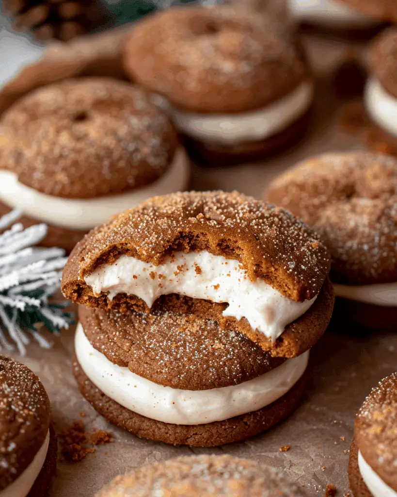 Gingerbread Cheesecake Cookies