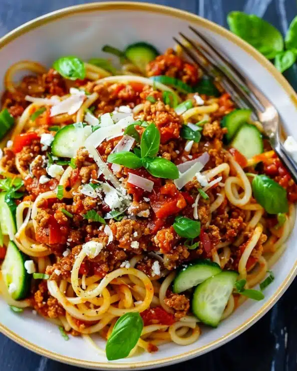 Healthy Turkey Bolognese (Greek-Style)