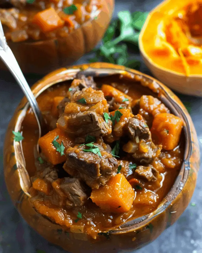 Slow Cooker Pumpkin Beef Stew