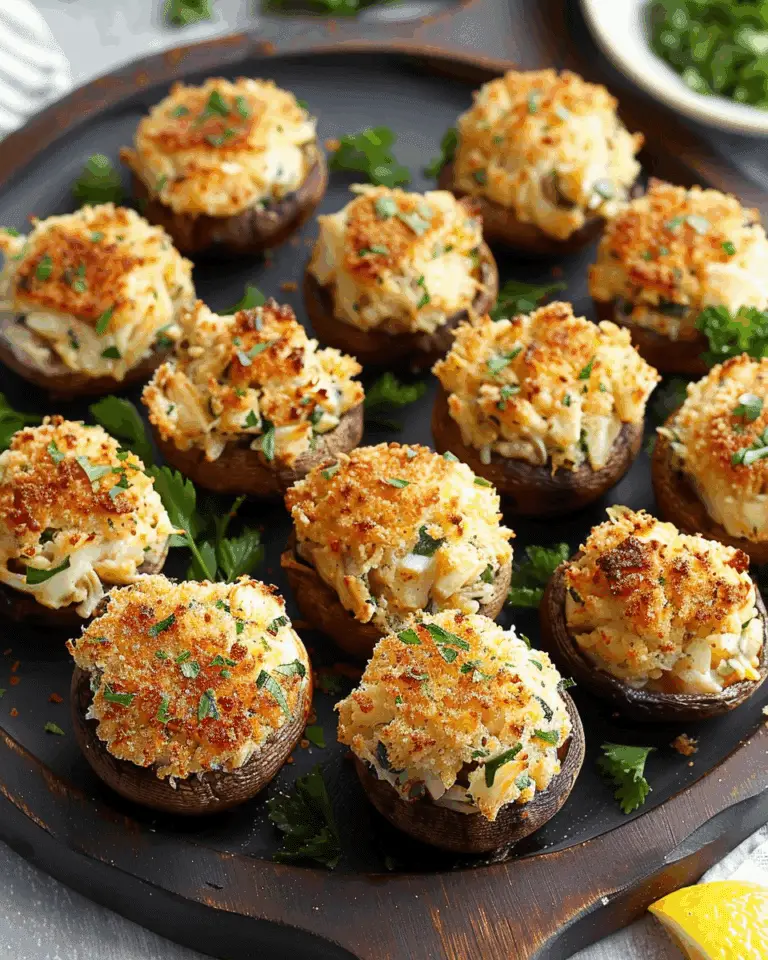 Stuffed Mushrooms with Crab