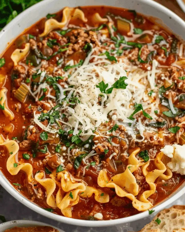 Vegetarian Lasagna Soup