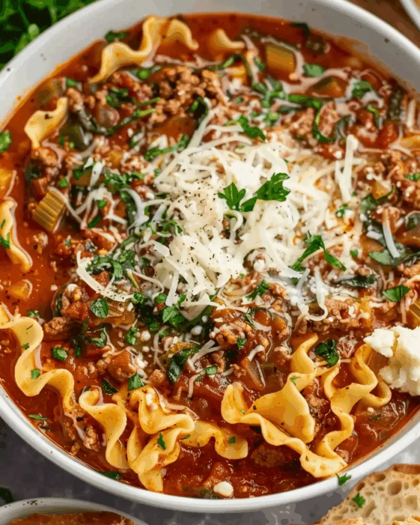 Vegetarian Lasagna Soup