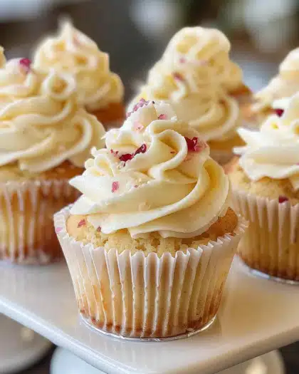 Almond Wedding Cake Cupcakes