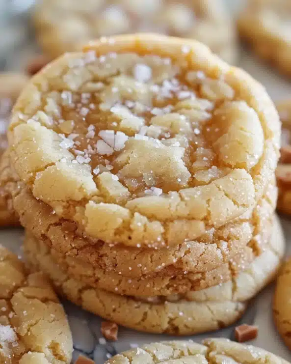 Crinkly Crackly Butter Toffee Sugar Cookies