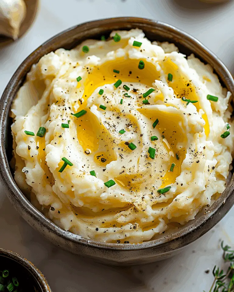 Crockpot Garlic Mashed Potatoes