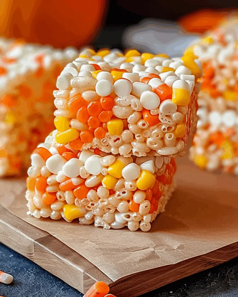 Candy Corn Rice Krispie Treats