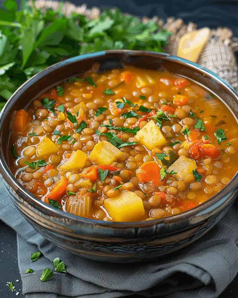 Sopa de Lentejas (Spanish Lentil Soup with Vegetables)