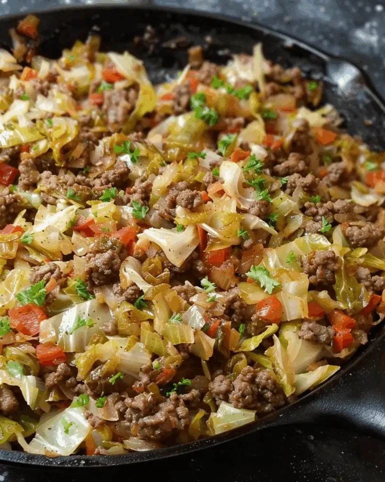Cabbage and Ground Beef Skillet