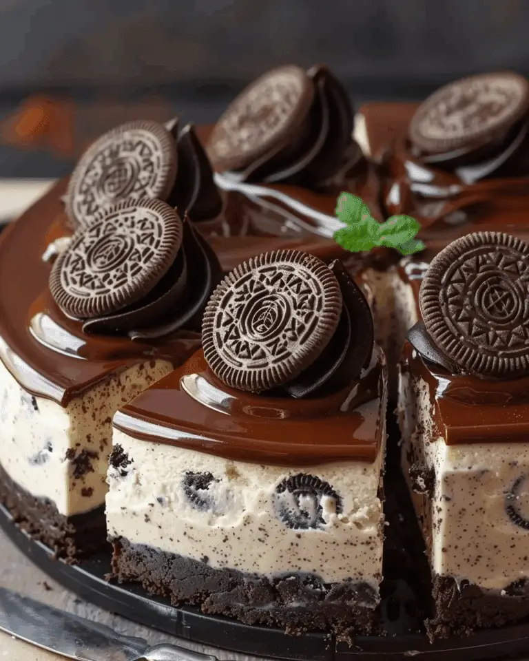 Chocolate Ganache Oreo Cheesecake