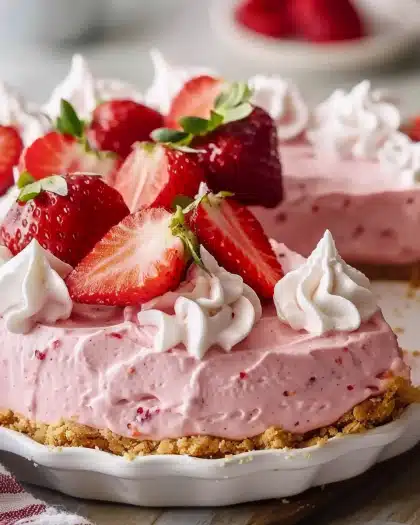 Strawberry Mousse Pie