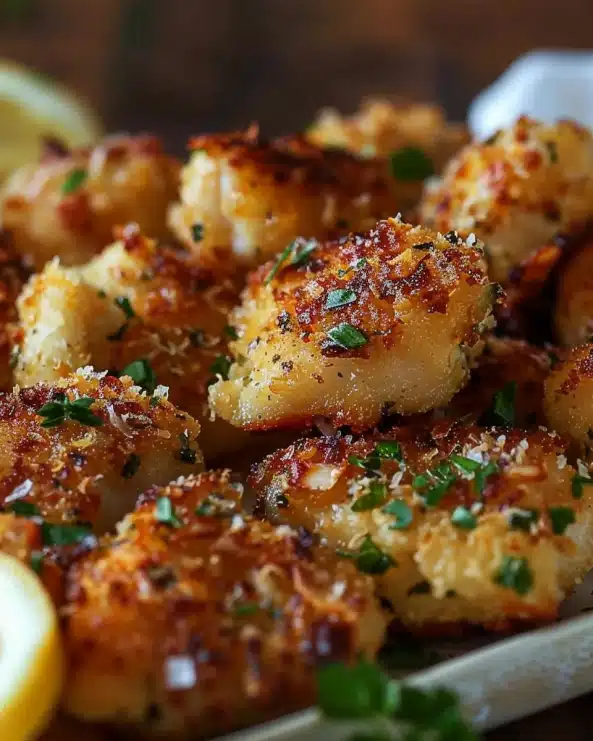 Lemon Garlic Chicken Bites