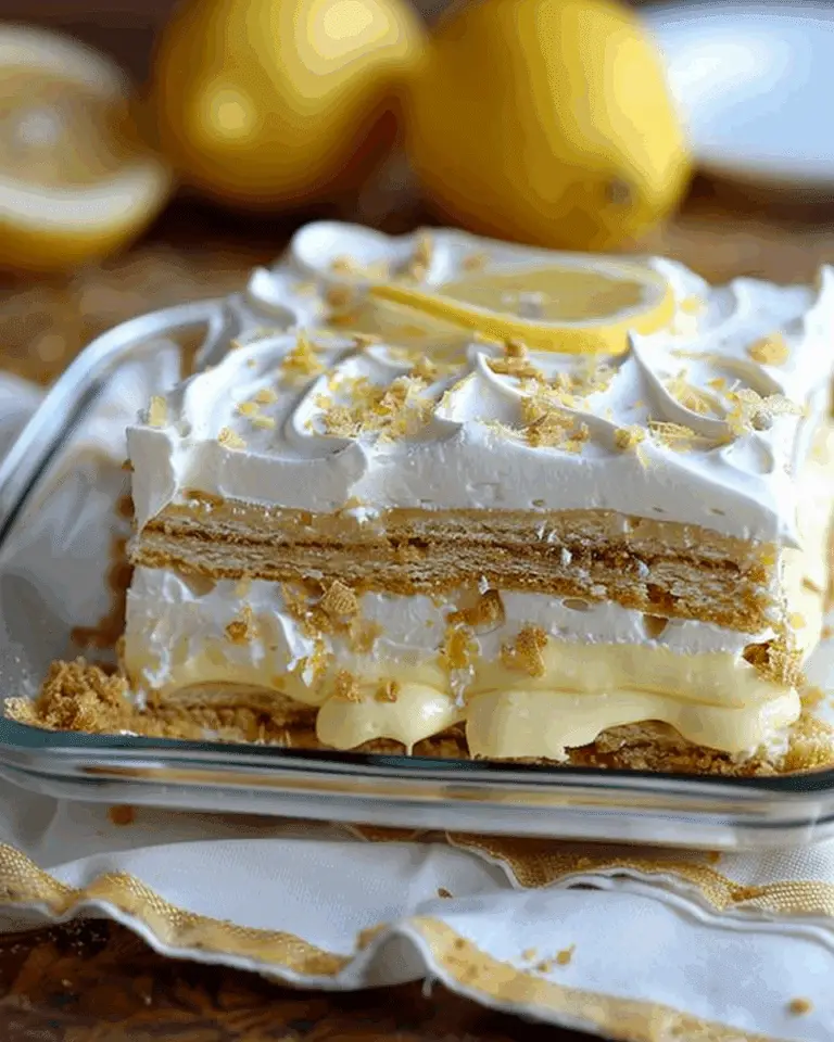 No-Bake Lemon Eclair Cake