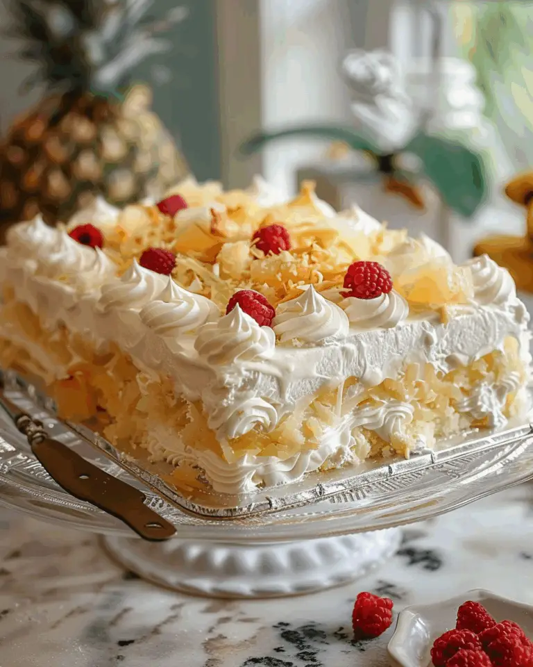 Pina Colada Icebox Cake