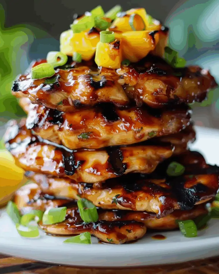 Hawaiian Huli Huli Chicken Stack