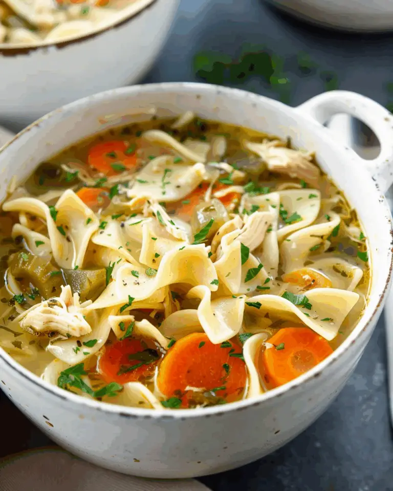 Best Chicken Noodle Soup with Egg Noodles