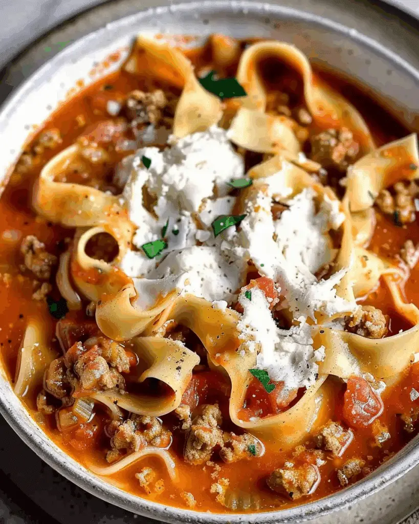 Italian Lasagna Soup