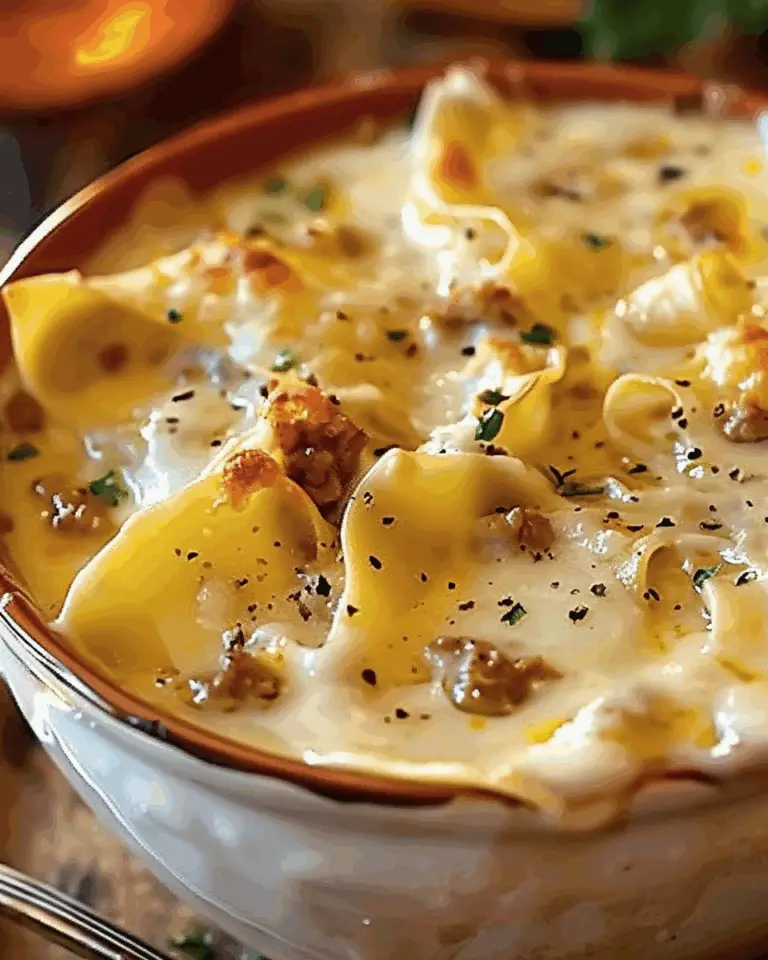Alfredo Lasagna Soup