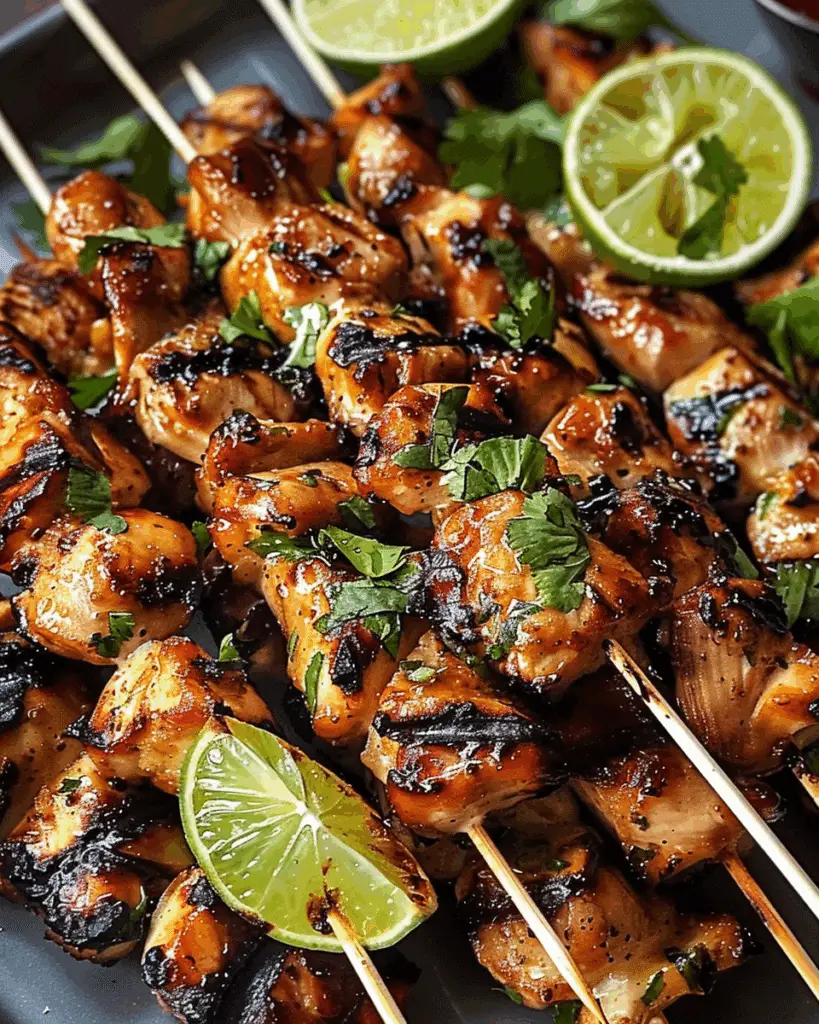 Grilled Thai Coconut Chicken Skewers