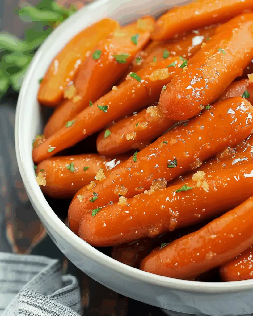 Slow Cooker Maple and Brown Sugar Glazed Carrots