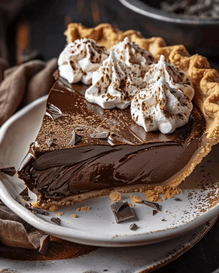 Old Fashioned Chocolate Pie